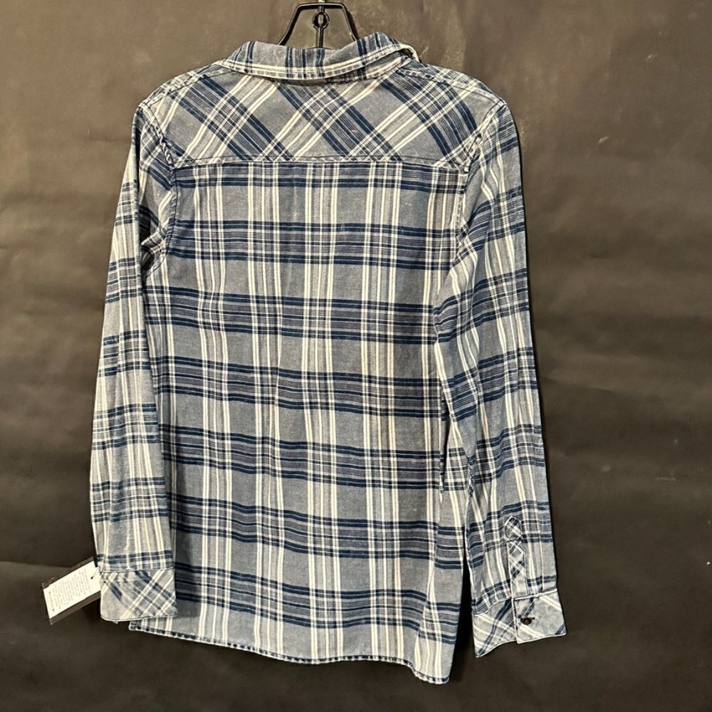 Art Class NWT Plaid Shirt Boys XL Extra Large Window Pane Blue Button Up Down - Picture 6 of 6